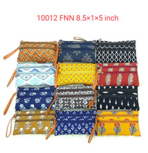 Load image into Gallery viewer, Woman&#39;s Hand Pouch Igat Material With Two Zip on Front - myStore20202019
