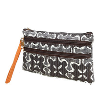Load image into Gallery viewer, Woman&#39;s Hand Pouch Igat Material With Two Zip on Front - myStore20202019
