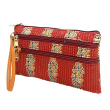 Load image into Gallery viewer, Woman&#39;s Hand Pouch Igat Material With Two Zip on Front - myStore20202019
