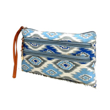 Load image into Gallery viewer, Woman&#39;s Hand Pouch Igat Material With Two Zip on Front - myStore20202019
