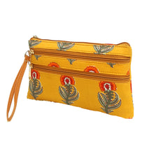 Load image into Gallery viewer, Woman&#39;s Hand Pouch Igat Material With Two Zip on Front - myStore20202019
