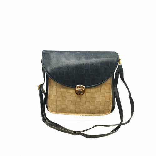 Double Flap Double Color Women Sling Bag - myStore20202019