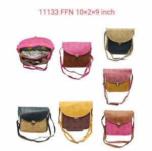 Double Flap Double Color Women Sling Bag - myStore20202019