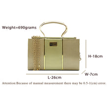 Load image into Gallery viewer, Women&#39;s Clutch With 2In1 Designer Handle Double Stripe - myStore20202019
