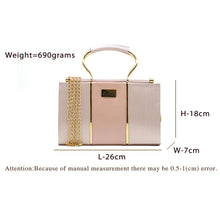 Load image into Gallery viewer, Women&#39;s Clutch With 2In1 Designer Handle Double Stripe - myStore20202019
