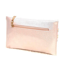 Load image into Gallery viewer, Women&#39;s Clutch With 2In1 Double Golden Stripes On Flap - myStore20202019
