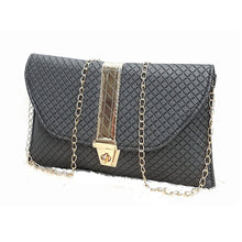 Load image into Gallery viewer, Women&#39;s Clutch With 2In1 Gold Stripe Buckle Design - myStore20202019
