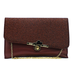Women's Clutch With 2In1 Heart Shimmer Lock - myStore20202019