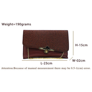 Women's Clutch With 2In1 Heart Shimmer Lock - myStore20202019