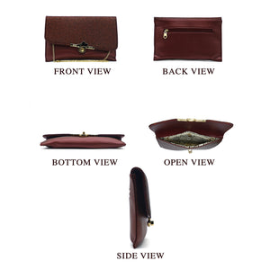 Women's Clutch With 2In1 Heart Shimmer Lock - myStore20202019
