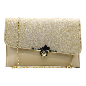 Women's Clutch With 2In1 Heart Shimmer Lock - myStore20202019