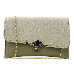 Women's Clutch With 2In1 Heart Shimmer Lock - myStore20202019