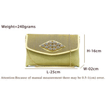 Load image into Gallery viewer, Women&#39;s Clutch With 2In1 Jute Eye Stone Design - myStore20202019
