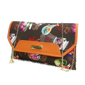 Women's Clutch With 2In1 Multi Color Print Design - myStore20202019