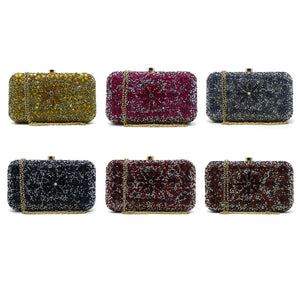 Women's Clutch With 2In1 Small & Big Colour Stone - myStore20202019