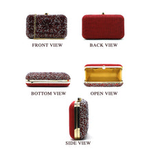 Load image into Gallery viewer, Women&#39;s Clutch With 2In1 Small &amp; Big Colour Stone - myStore20202019
