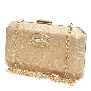 Women's Clutch With 2In1 Wave Shimmer Frame Design - myStore20202019