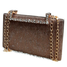 Load image into Gallery viewer, Women&#39;s Clutch With 2In1 Wave Shimmer Frame Stone Handle Design - myStore20202019
