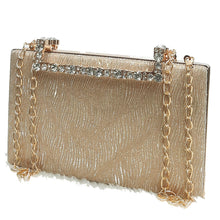Load image into Gallery viewer, Women&#39;s Clutch With 2In1 Wave Shimmer Frame Stone Handle Design - myStore20202019
