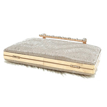 Load image into Gallery viewer, Women&#39;s Clutch With 2In1 Wave Shimmer Frame Stone Handle Design - myStore20202019
