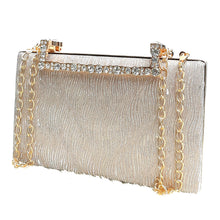 Load image into Gallery viewer, Women&#39;s Clutch With 2In1 Wave Shimmer Frame Stone Handle Design - myStore20202019

