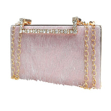 Load image into Gallery viewer, Women&#39;s Clutch With 2In1 Wave Shimmer Frame Stone Handle Design - myStore20202019
