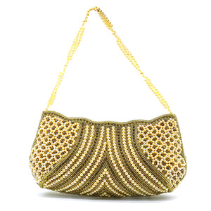 Women's Clutch With Beads Stone Waves Boat Design - myStore20202019