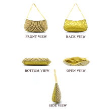 Load image into Gallery viewer, Women&#39;s Clutch With Beads Stone Waves Boat Design - myStore20202019
