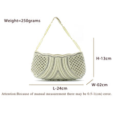 Load image into Gallery viewer, Women&#39;s Clutch With Beads Stone Waves Boat Design - myStore20202019
