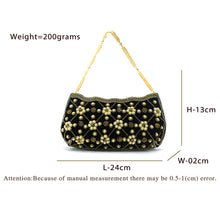 Load image into Gallery viewer, Women&#39;s Clutch With Bridal Pearl Work Wave Boat Design - myStore20202019
