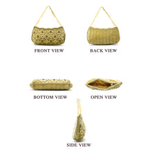 Load image into Gallery viewer, Women&#39;s Clutch With Bridal Pearl Work Wave Boat Design - myStore20202019
