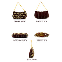 Load image into Gallery viewer, Women&#39;s Clutch With Bridal Pearl Work Wave Boat Design - myStore20202019
