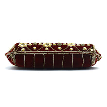 Load image into Gallery viewer, Women&#39;s Clutch With Bridal Pearl Work Wave Boat Design - myStore20202019
