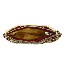 Load image into Gallery viewer, Women&#39;s Clutch With Bridal Pearl Work Wave Boat Design - myStore20202019
