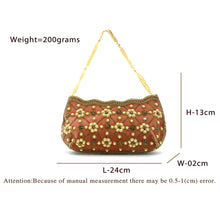 Load image into Gallery viewer, Women&#39;s Clutch With Bridal Pearl Work Wave Boat Design - myStore20202019
