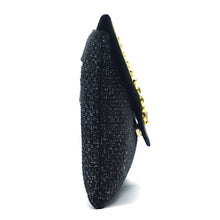 Load image into Gallery viewer, Women&#39;s Clutch With Two In One Flap Stone Jute Design - myStore20202019
