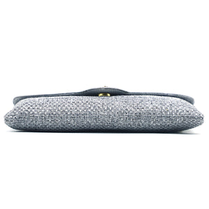 Women's Clutch With Two In One Flap Stone Jute Design - myStore20202019
