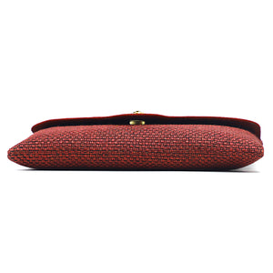 Women's Clutch With Two In One Flap Stone Jute Design - myStore20202019
