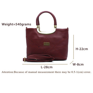 Women's Handbag With 2In1 Designer Double Handle - myStore20202019
