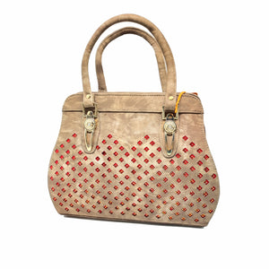 Women's Handbag With Cut Work Design - myStore20202019