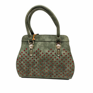 Women's Handbag With Cut Work Design - myStore20202019