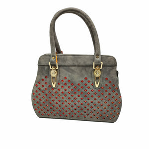 Women's Handbag With Cut Work Design - myStore20202019