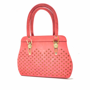 Women's Handbag With Cut Work Design - myStore20202019