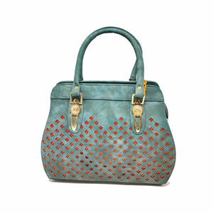 Women's Handbag With Cut Work Design - myStore20202019