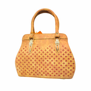 Women's Handbag With Cut Work Design - myStore20202019