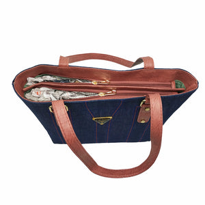Women's Handbag With Denim Fabric Design - myStore20202019