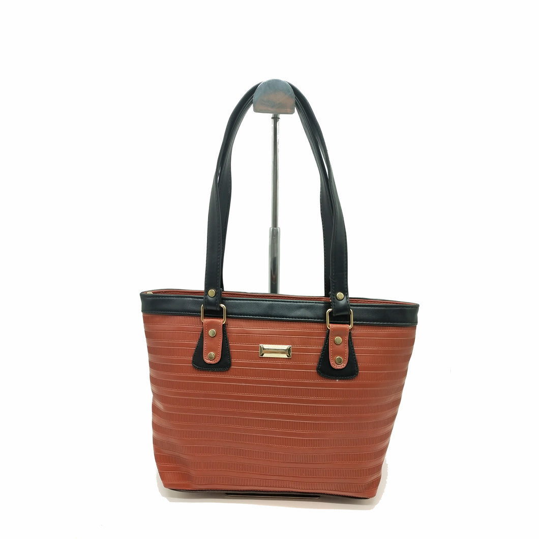 Women's Handbag With Double Color Design - myStore20202019