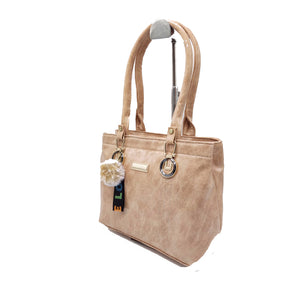 Women's Handbag With Fur Ball Hanging Ring Buckle Design - myStore20202019