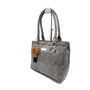 Women's Handbag With Fur Ball Hanging Ring Buckle Design - myStore20202019