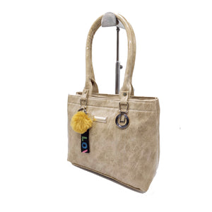 Women's Handbag With Fur Ball Hanging Ring Buckle Design - myStore20202019